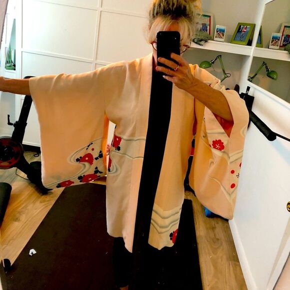 Vintage Kimono Robe Coverup Wrap - Picture 4 of 6